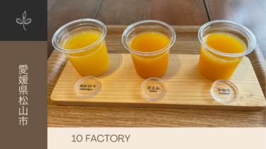 【10 FACTORY】愛媛みかんジュースの飲み比べレビュー/愛媛県松山市のご当地グルメ
